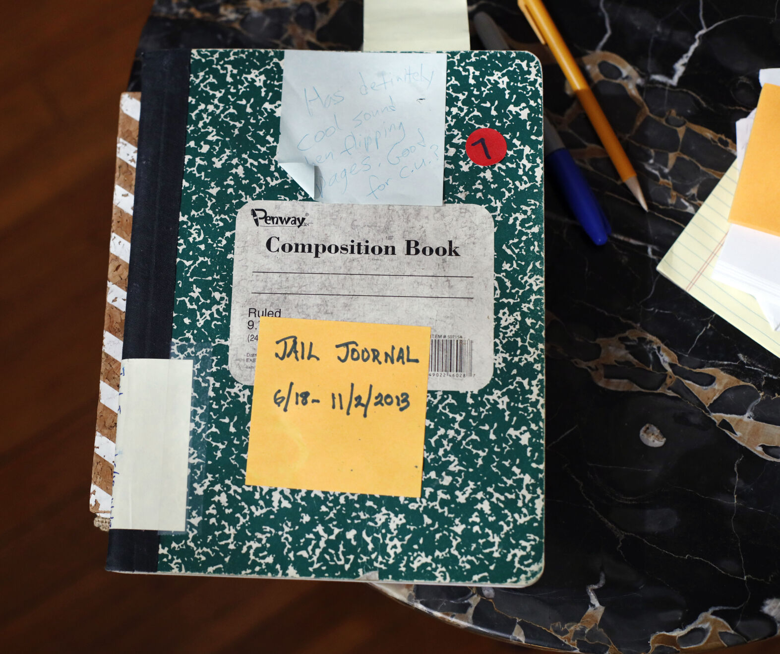 pile of notebooks and journals written by Milo Imrie
